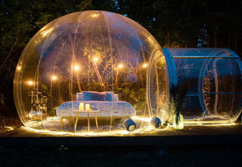 clear plastic bubble tent