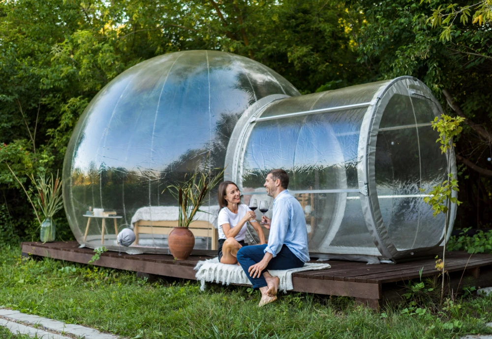 bubble tent dinner party